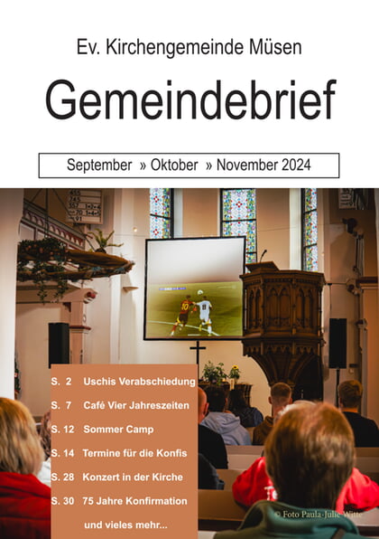 Gemeindebrief September 2024 bis November 2024